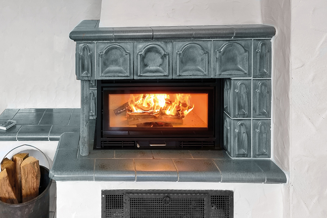 Offener Kamin mit Kaminkassette